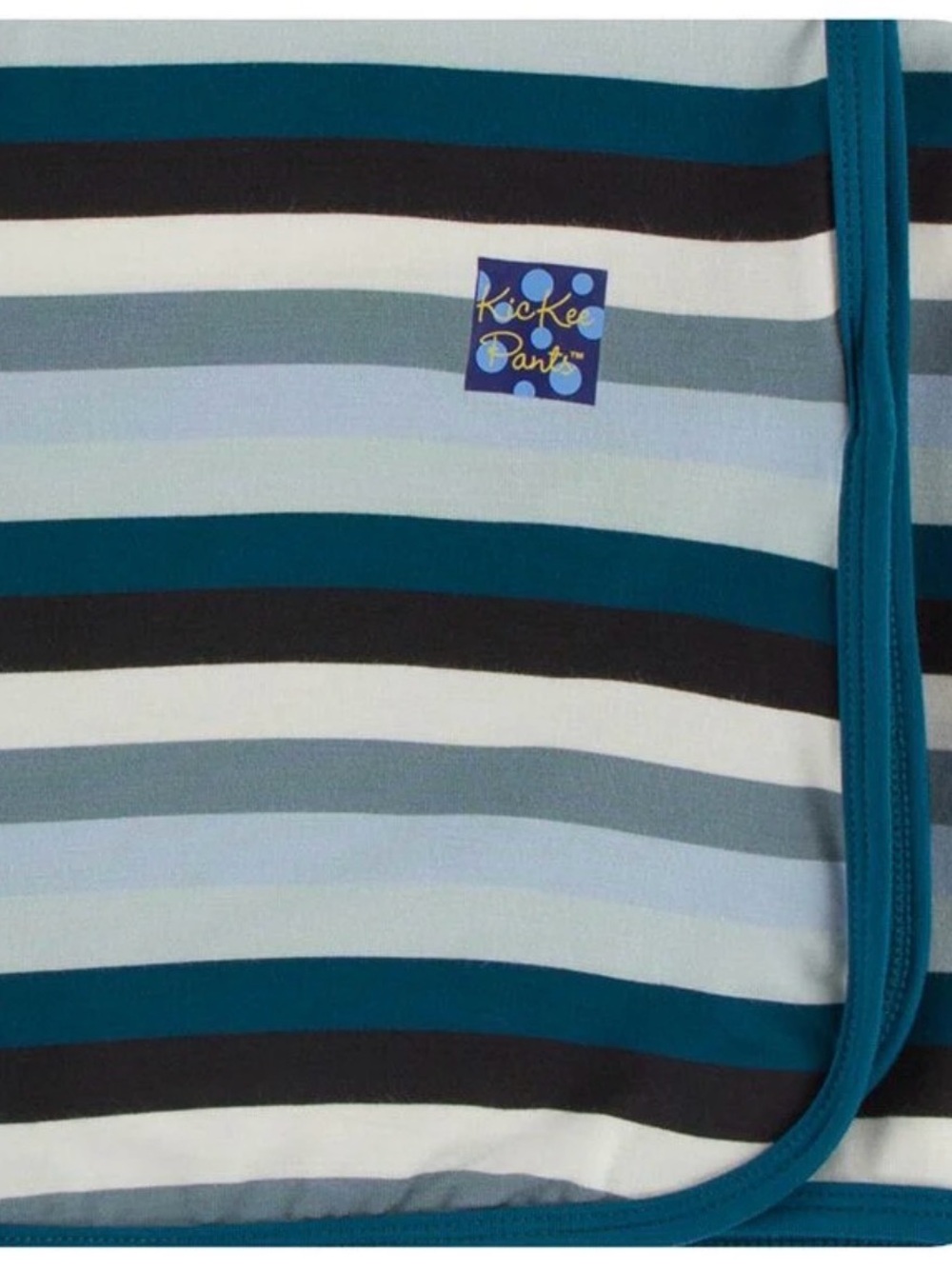 Kickee pants meteorology stripe toddler blanket